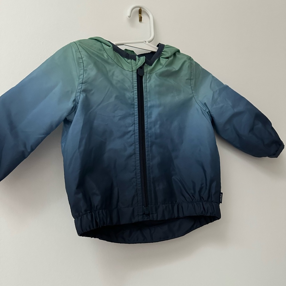 Ombré lined rain jacket